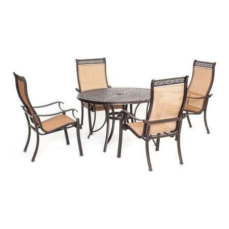 Almo Fulfillment Services Hanover Manor 5 Piece Outdoor Dining Set MANDN5PC